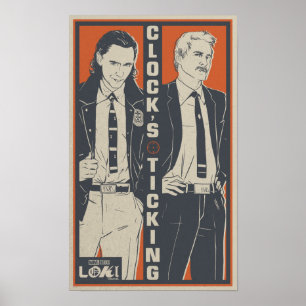 Poster Loki & Mobius - L'Horloge