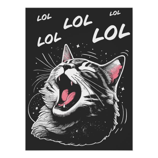 Poster LOL Laughing Cat (Devant)