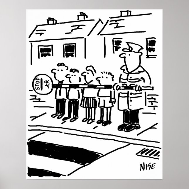 Poster Lollipop Man utilise Lollipop pour faire une barri (Devant)
