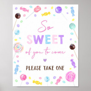 Poster Lollipop Sweet Shop Symbole d'anniversaire