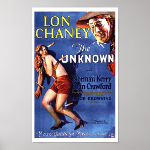 Poster Lon Chaney Joan Crawford L'annonce inconnue