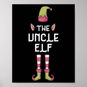 Poster L'oncle Elf Matching Family Group Christmas Paja