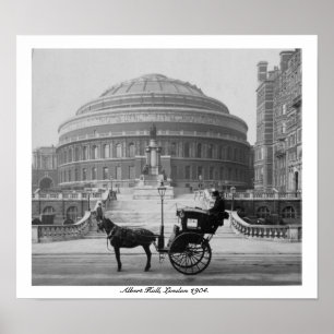 Poster London Albert Hall, Angleterre Vintage 1904