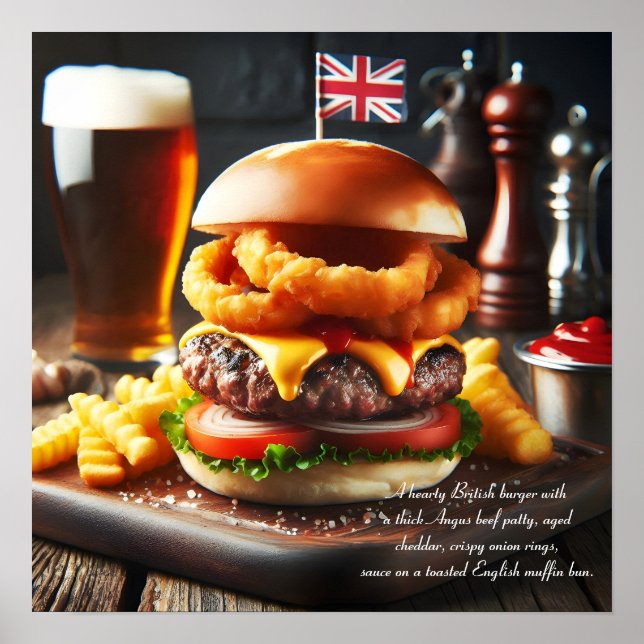 Poster London Calling Burger (Devant)