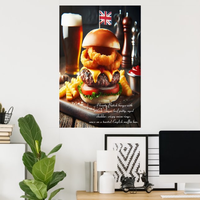 Poster London Calling Burger 24x36 (Bureau à domicile)