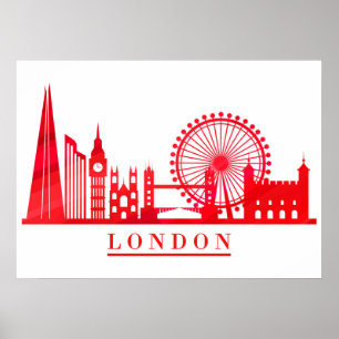 Poster London England UK