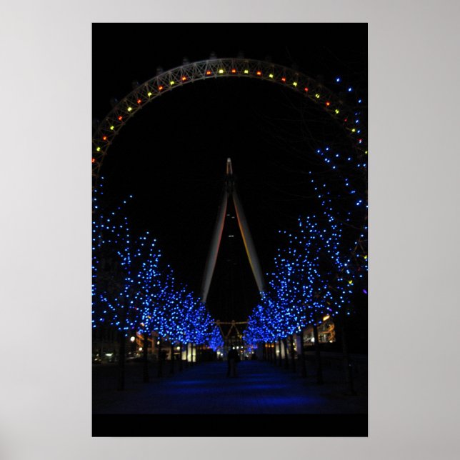 Poster London Eye by Night (Devant)