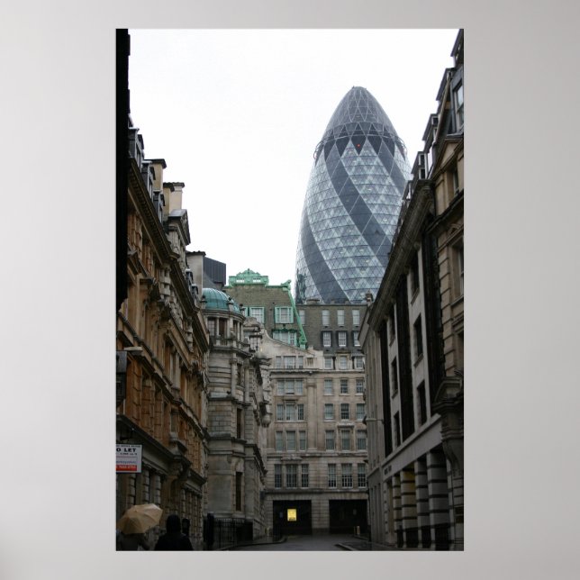 Poster London Financial District (Devant)