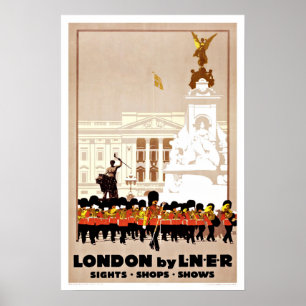 Poster London LNER Angleterre Vintage voyage