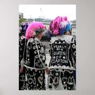 Poster London Pearly Queens Trafalgar Carré