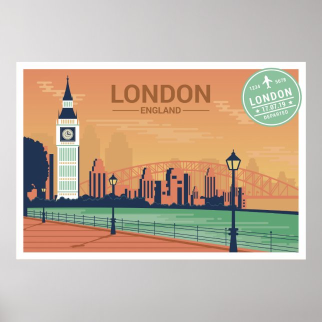 Poster Londres Angleterre (Devant)