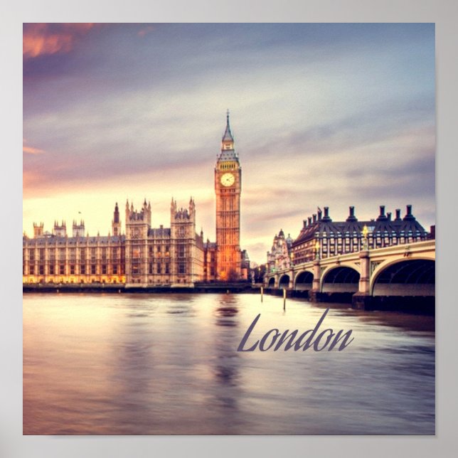 Poster Londres Angleterre Big Ben (Devant)