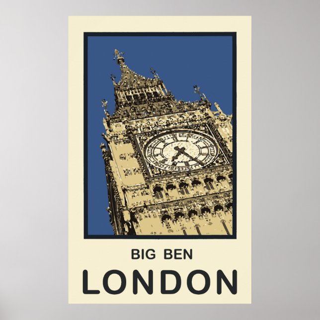 Poster Londres Big Ben (Devant)