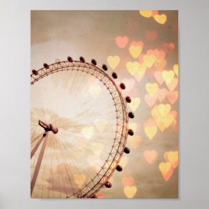 Poster Londres   Big Ben Nightime filtré par photographie