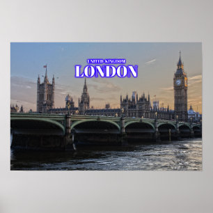 Poster Londres Big Ben - Royaume-Uni