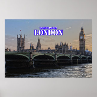 Poster Londres Big Ben - Royaume-Uni