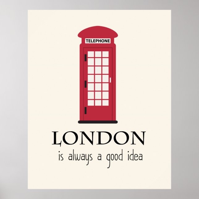 Poster Londres est toujours une bonne idée (Devant)
