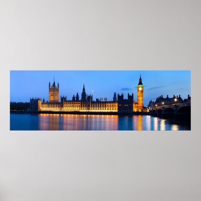 Poster Londres la nuit (Devant)