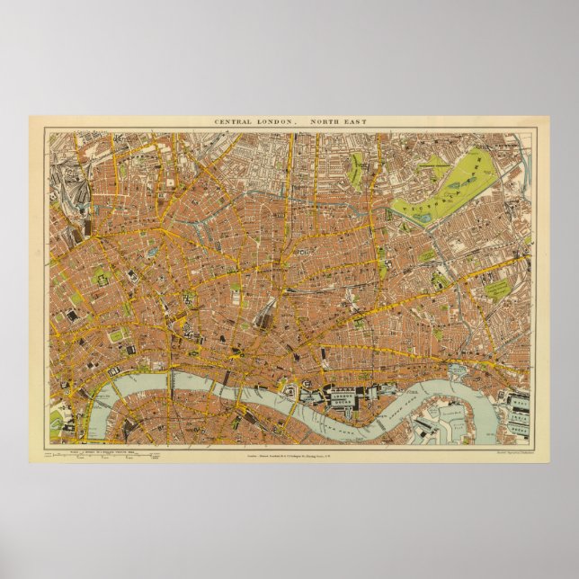Poster Londres Nord-Est (Devant)
