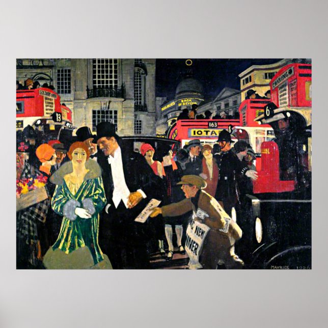 Poster Londres, Piccadilly (Devant)