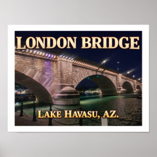 Poster Londres Pont Lac Havasu Arizona