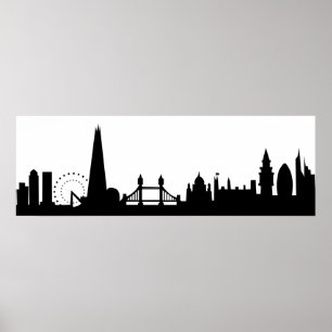 Poster londres skyline deco