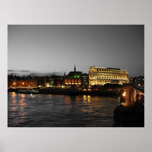 Poster Londres Thames (Devant)