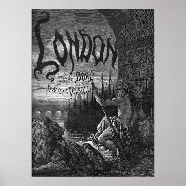 Poster Londres victorienne - Père Thames (Devant)