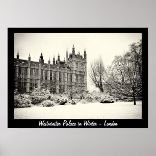 Poster Londres - Westminster en hiver n°1 (Affiche)
