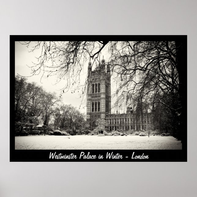 Poster Londres - Westminster en hiver n° 2 (Poster) (Devant)