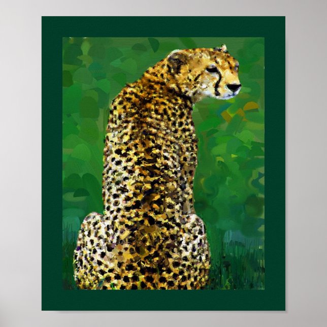 Poster Lone Cheetah (Devant)