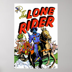 Poster Lone Rider Et Les Comics Vintages Apache