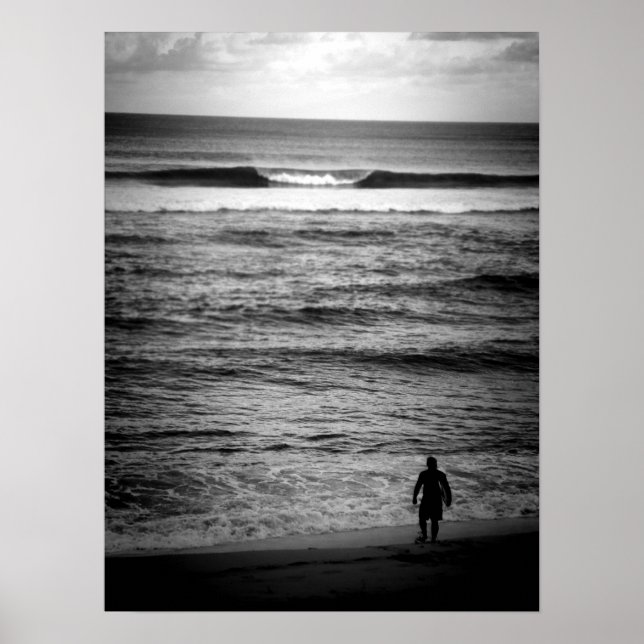 Poster Lone Surfer B&W (Devant)