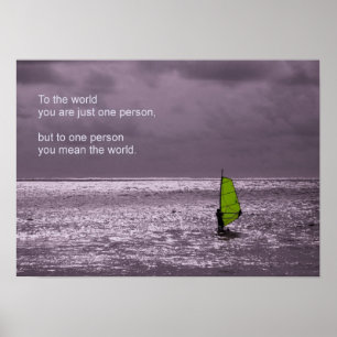 Poster Lone Windsurfer - Friendship