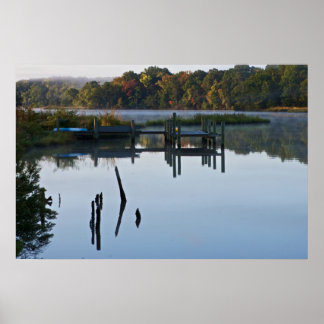 Poster Lonely River Dock