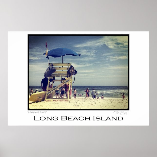 Poster Long Beach Island Lifeguard Stand (Devant)