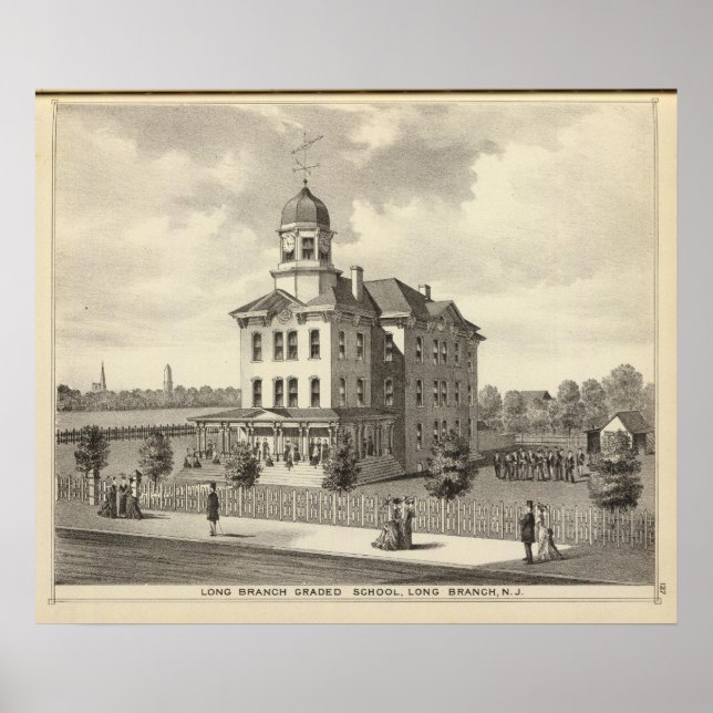 Poster Long Branch Graded School, Long Branch, NJ (Devant)