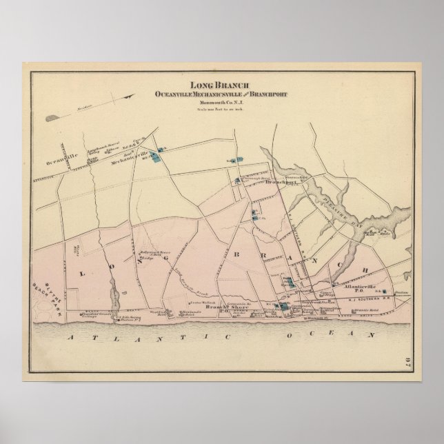 Poster Long Branch, NJ (Devant)