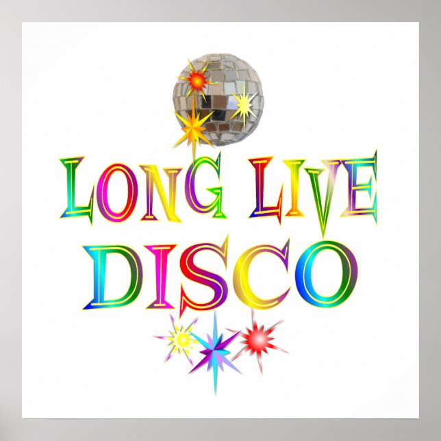 Poster Long Live Disco (Devant)
