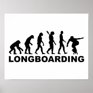 Poster Longboard d'évolution