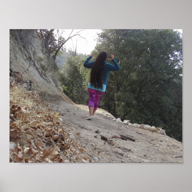 Poster Longs Cheveux Dans La Forêt (Devant)