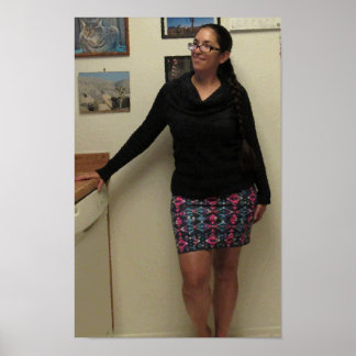 Poster Longs cheveux dans une tresse