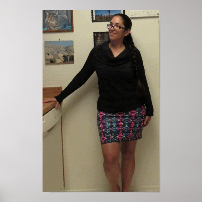 Poster Longs cheveux dans une tresse