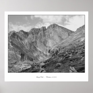 Poster Longs Peak Belle Rocheuse Rocheuse Rocheuse Rocheu