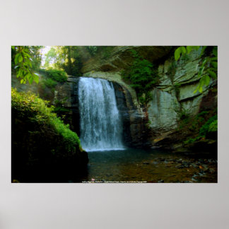 Poster Look Glass Falls - Brevard NC - (P...