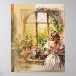 Poster Looking out my window 