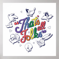 LOONEY TUNES™ - C'est fini les amis ! Badge de fie