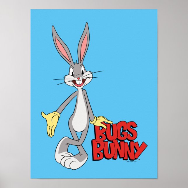 Poster LOONEY TUNES™ Rires rétro | BUGS BUNNY™ (Devant)
