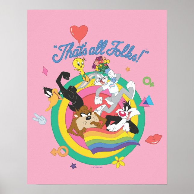 Poster LOONEY TUNES™ - That's All Folks! Pride Bullseye (Devant)