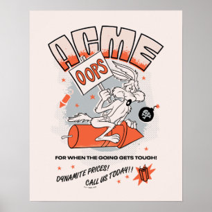 Poster LOONEY TUNES™ WILE E. COYOTE™ ACME Dynamite